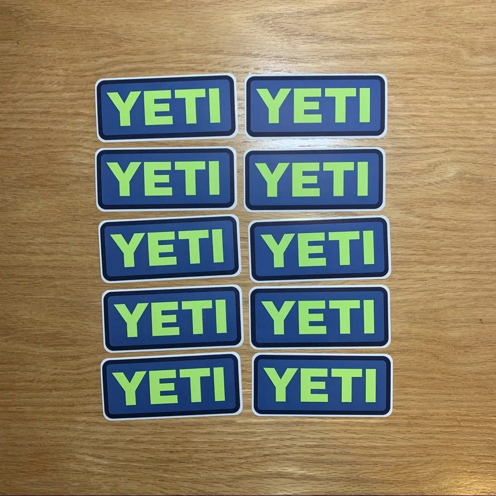 Yeti Stickers - Set of 10 - Blue/Green